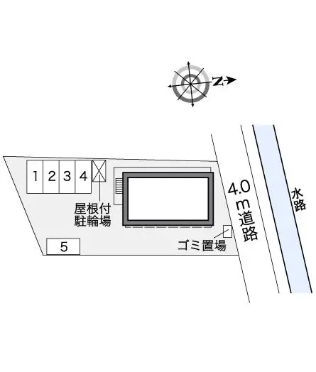 ★手数料０円★四條畷市岡山４丁目　月極駐車場（LP）